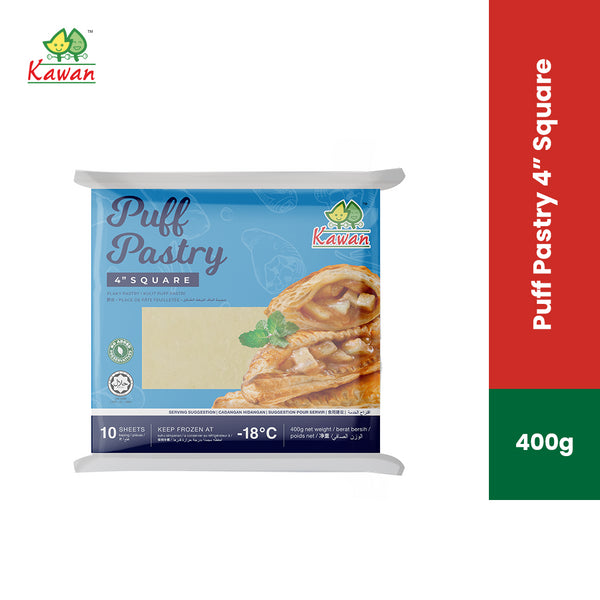 KAWAN Puff Pastry Square 4" (10 pcs - 400g)